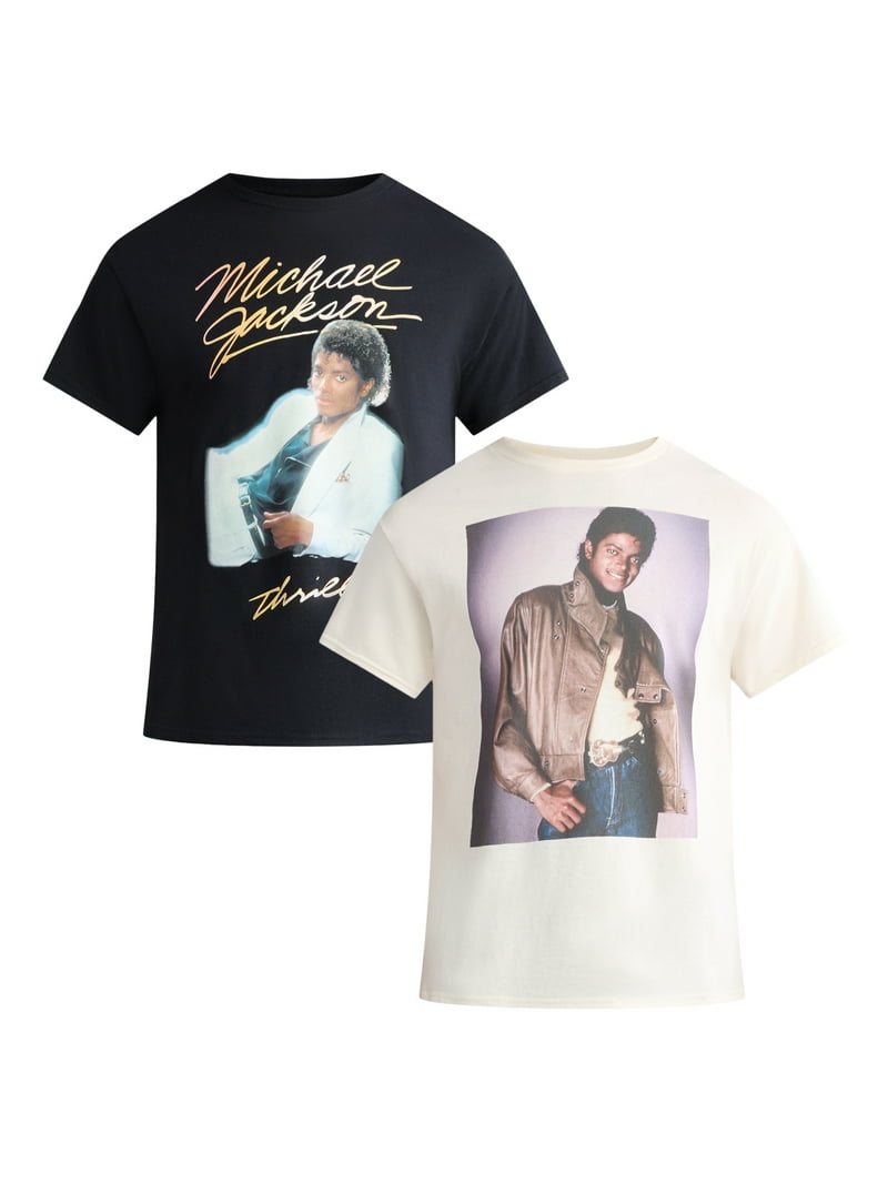 Michael Jackson Men's and Big Men's Thriller and Billie Jean