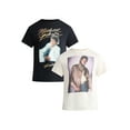 thumbnail image 1 of Michael Jackson Men's and Big Men's Thriller and Billie Jean Graphic Tee, 2-Pack, Sizes S-3XL, 1 of 7