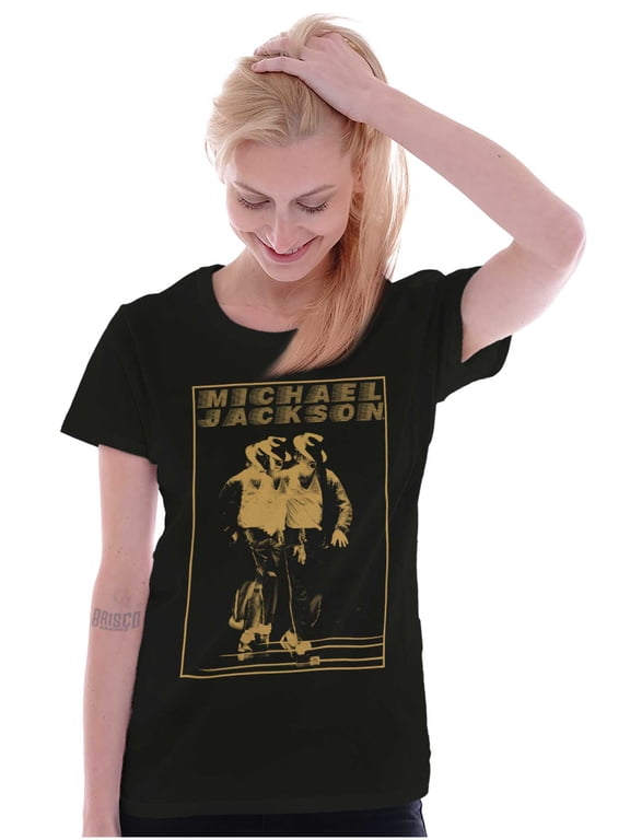 Moonwalk Glitch Womens Slim Fit Graphic Tee Brisco Brands X