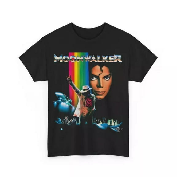 Michael Jackson Moonwalker Movie T Shirt Unisex Heavy Cotton Tee