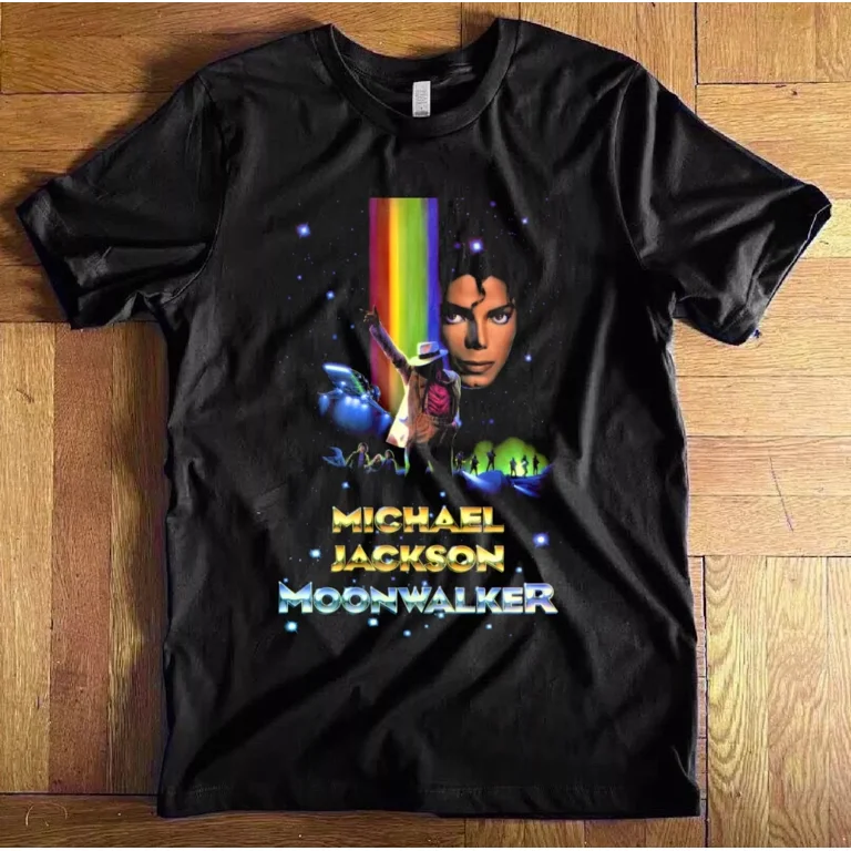Michael Jackson Moonwalker Unisex T shirt Hot Trending Shirt Vintage Fan Gift Tee Birthday Gift Walmart