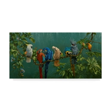 Michael Jackson 'Perroquets' Canvas Art