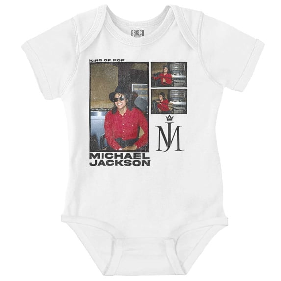 Michael Jackson Pop Studio Session Romper Boys or Girls Infant Baby Brisco Brands NB