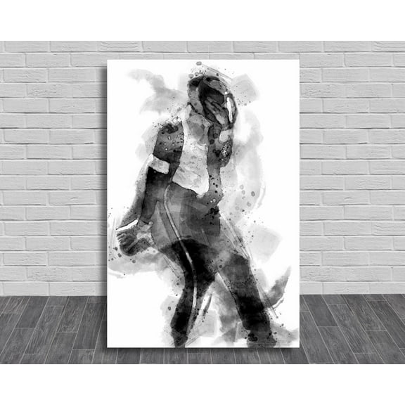Michael Jackson, Poster, Black and White, Digital Art Prints, Music Studio Decor