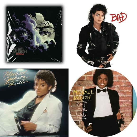 Michael Jackson - Scream (2LP) (New LP Vinyl) & Bad (Picture Disc) & Thriller (140G/Gatefold) & Off The Wall (Picture Disc)