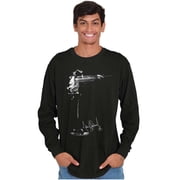 Michael Jackson Signature Autograph Crew Neck Long Sleeve Graphic Tee Brisco Brands M