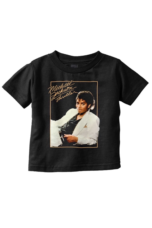 Michael Jackson Thriller Album Cover Toddler Boy Girl T Shirt Infant Toddler Brisco Brands 4T