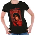 thumbnail image 1 of Michael Jackson Thriller Music Video Womens Slim Fit Graphic Tee Brisco Brands S, 1 of 6