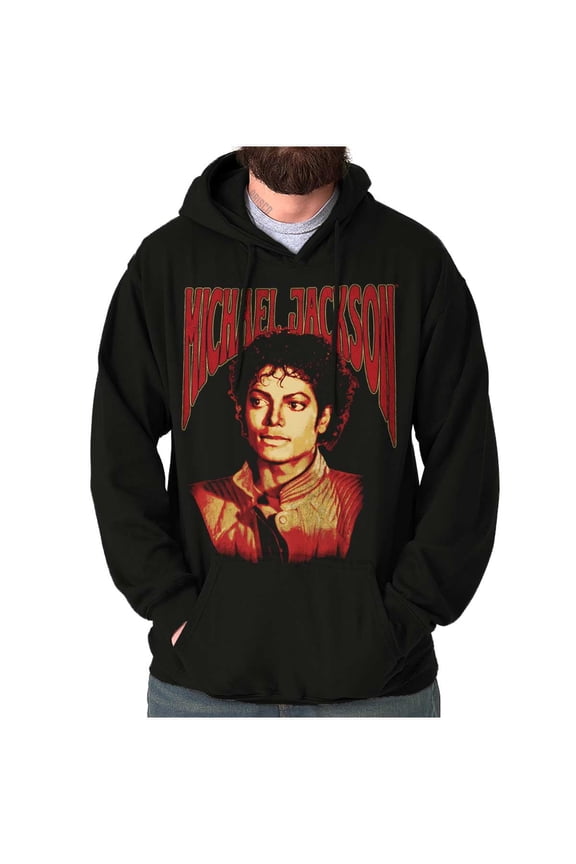 Michael Jackson Thriller Pop Portait Hoodie Sweatshirt Women Men Brisco Brands L