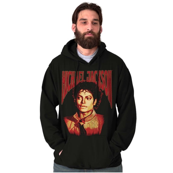 Michael Jackson Thriller Pop Portait Graphic Pullover Hoodie Brisco Brands S