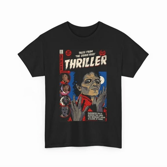 Michael Jackson Thriller T Shirt Unisex Heavy Cotton Tee