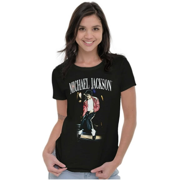 Michael Jackson Thriller Toe Stand Womens Slim Fit Graphic Tee Brisco Brands S