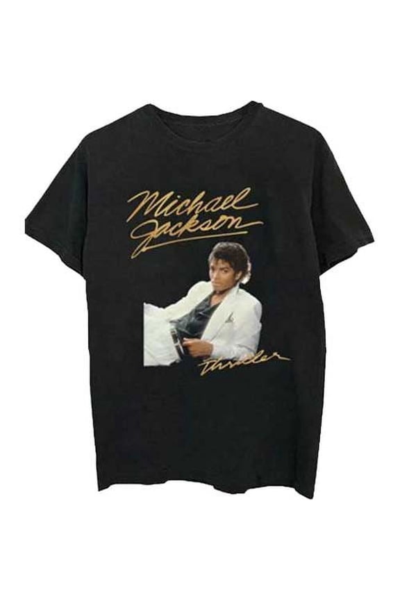 Michael Jackson Unisex T-Shirt Thriller White Suit (Medium)