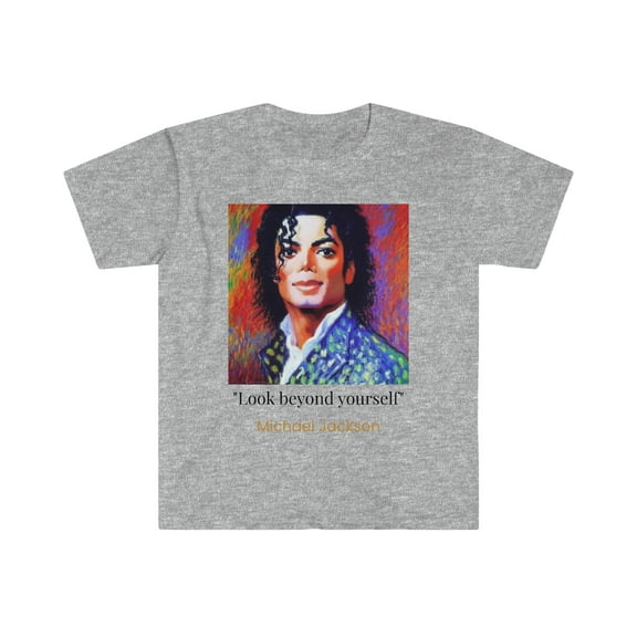 Michael Jackson in Claude Monet Artistic Inspiration - Expressive T-Shirt for...