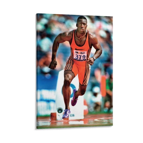 Michael Johnson Us Men'S Track And Field Olympics On Wall Art Picture Print Living Room Walls Decor Home, Unframed Poster