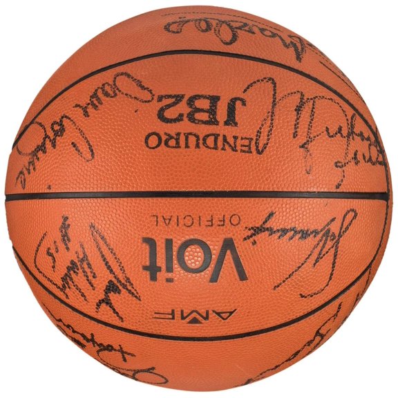 Michael Jordan 1988-89 Chicago Bulls Team Signed Basketball PSA DNA Beckett
