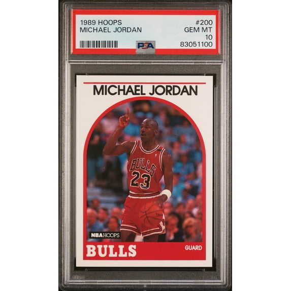 Michael Jordan 1989 Hoops Basketball Card #200 Graded PSA 10