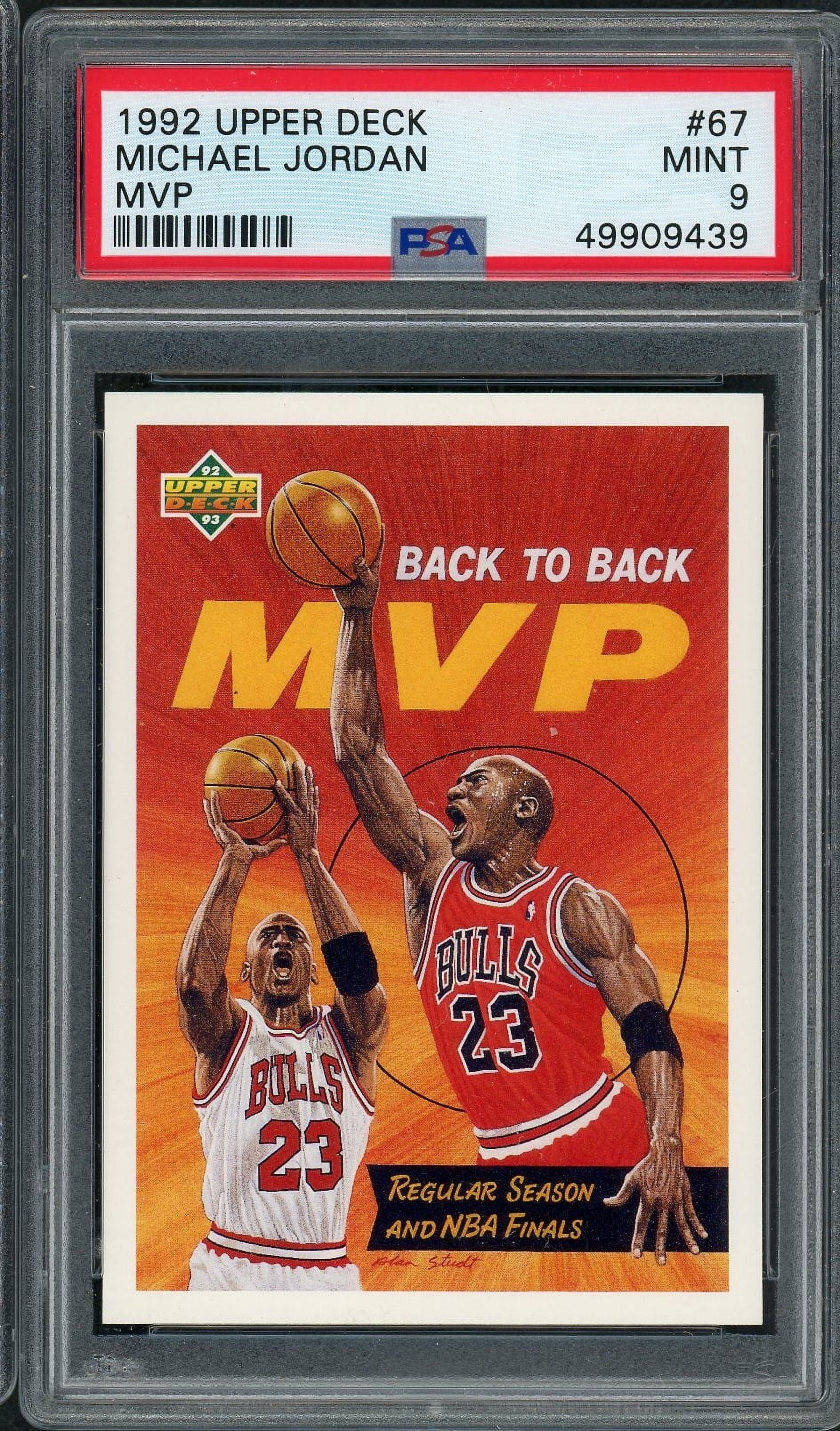 Michael Jordan 1992 Upper Deck MVP Basketball Card #67