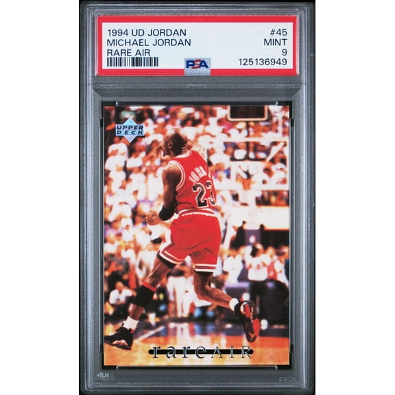 Michael Jordan 1994 Upper Deck Rare Air Basketball Card #45 Graded PSA 9 Cert #125136949