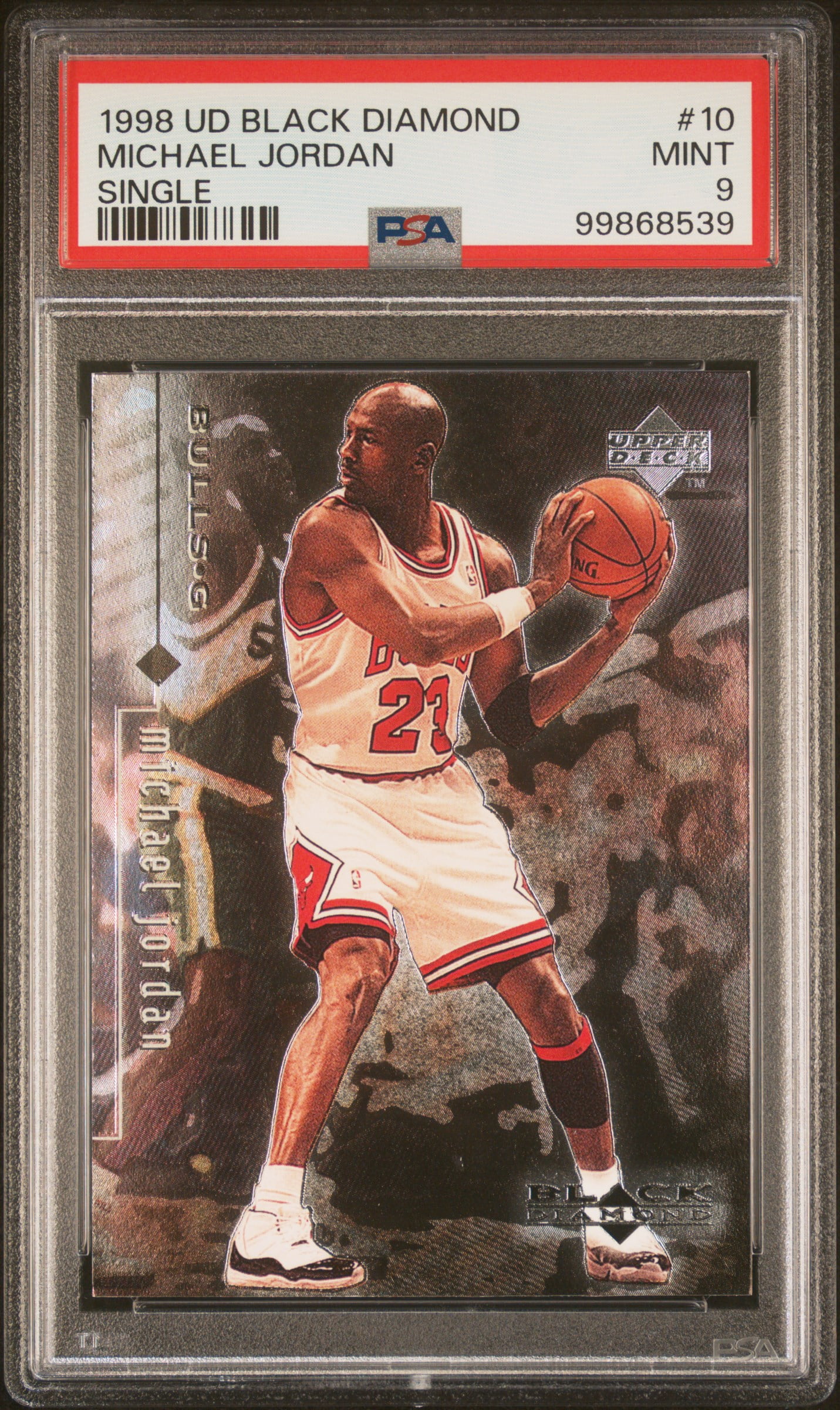Michael Jordan 1998 Upper Deck Black Diamond Basketball Card #10 Graded PSA  9 - Walmart.com