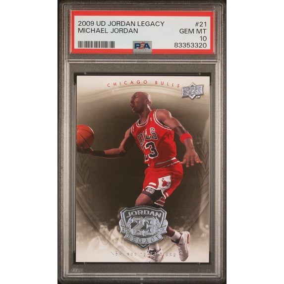 Michael Jordan 2009 Upper Deck Legacy Basketball Card #21 Graded PSA 10