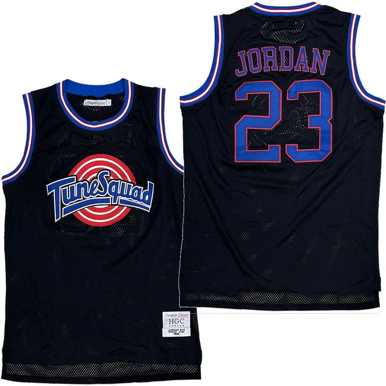 Michael Jordan 23 Tune Squad Space Jam Men s Headgear Classics Embroidered Basketball Jersey XX Large Black