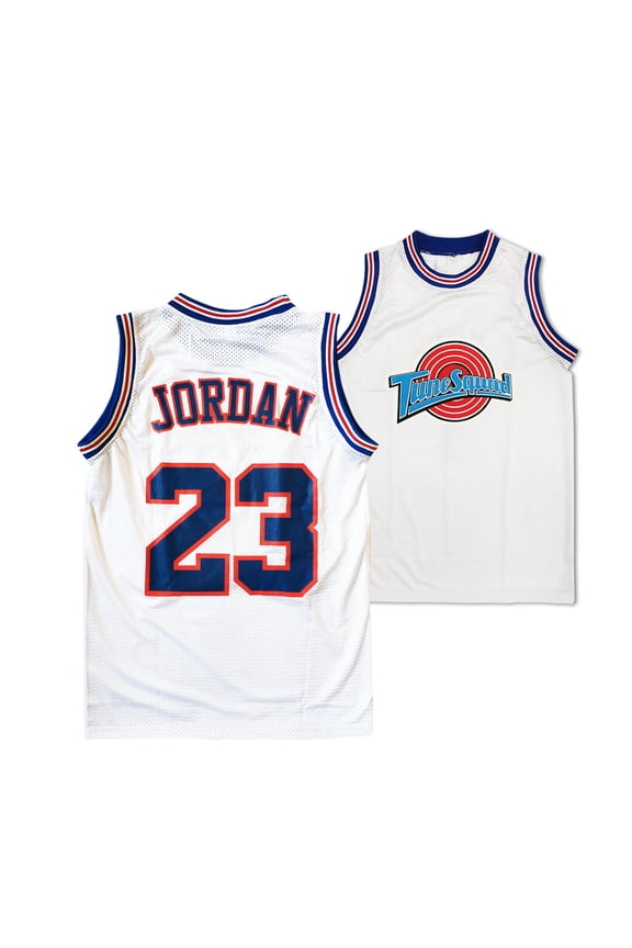 Michael Jordan #23 Tune Squad White Basketball Youth Jersey