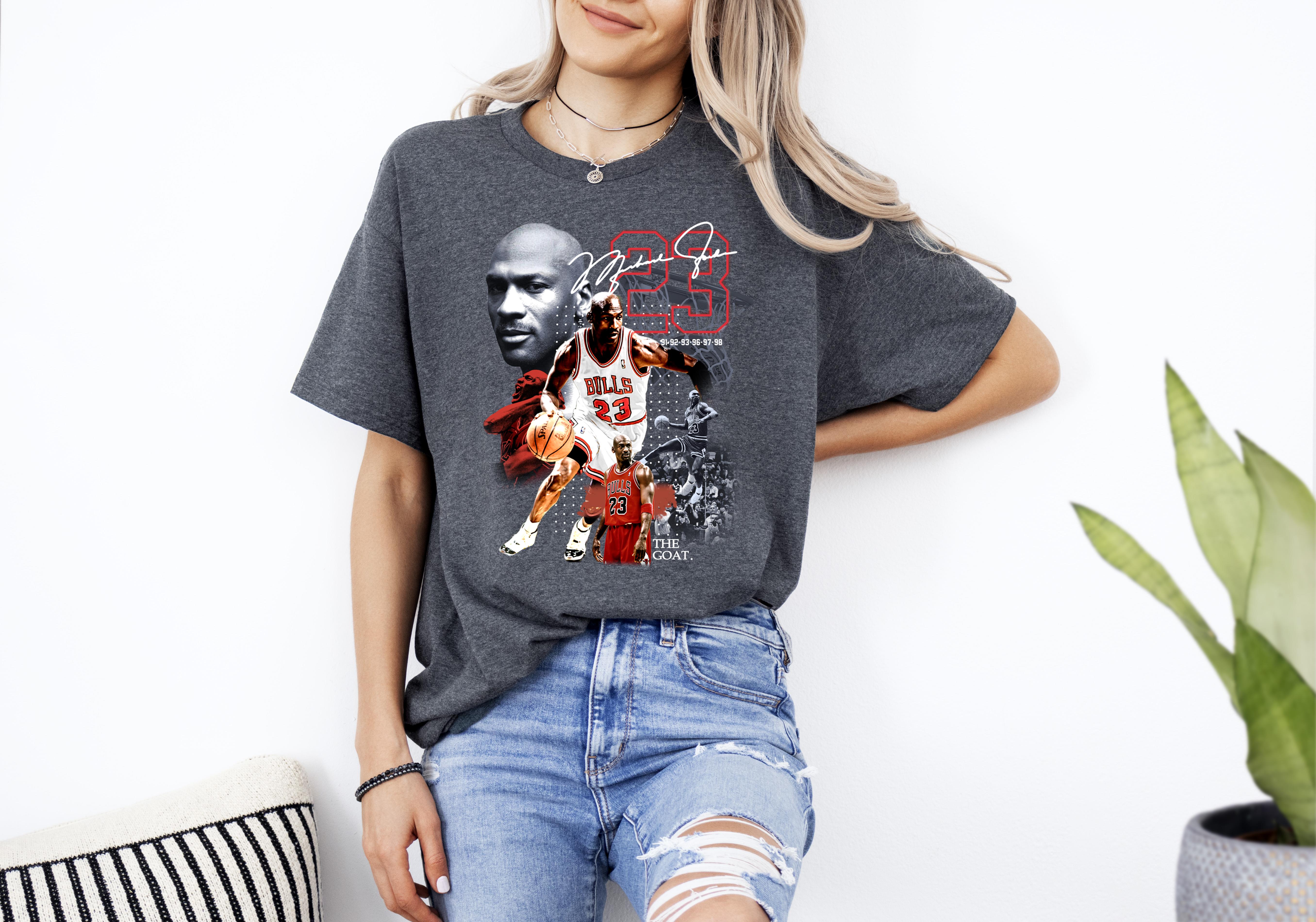 Michael Jordan 23 the Goat Graphic Tshirts Up To 4XL