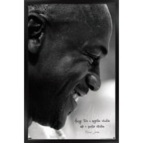 Michael Jordan - Always Positive Wall Poster, 14.725" x 22.375" Framed