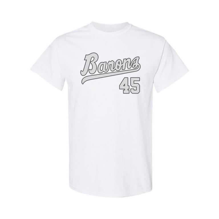 Michael Jordan Barons 45 Birmingham Baseball Bella Premium Blend T Shirt Jersey