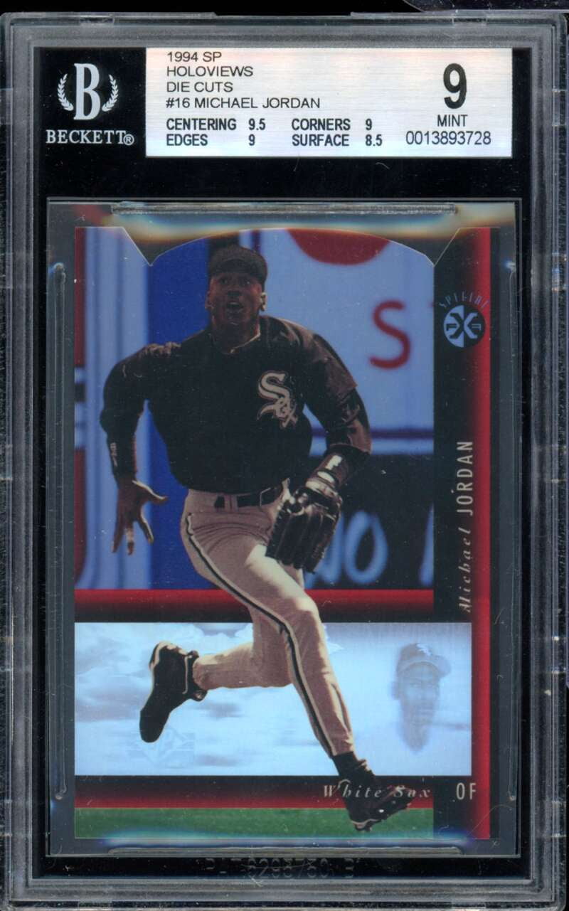 Michael Jordan Baseball Rookie Card 1994 SP Holoviews Die Cuts #16 