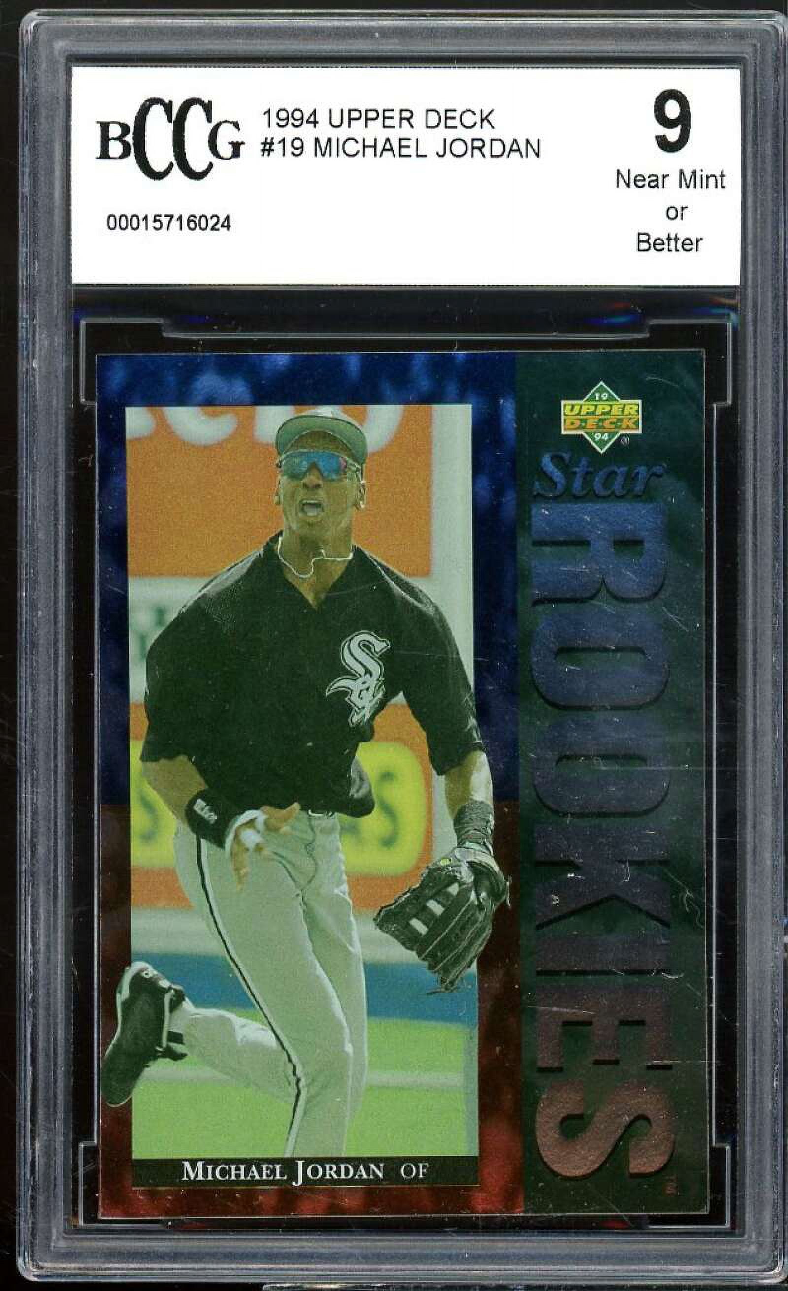 upper deck michael jordan baseball rookie card