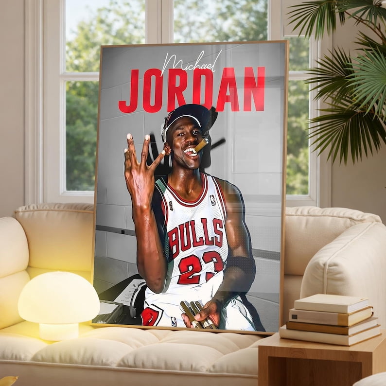 Michael Jordan Basketball Poster with Chicago for Sports and — free download