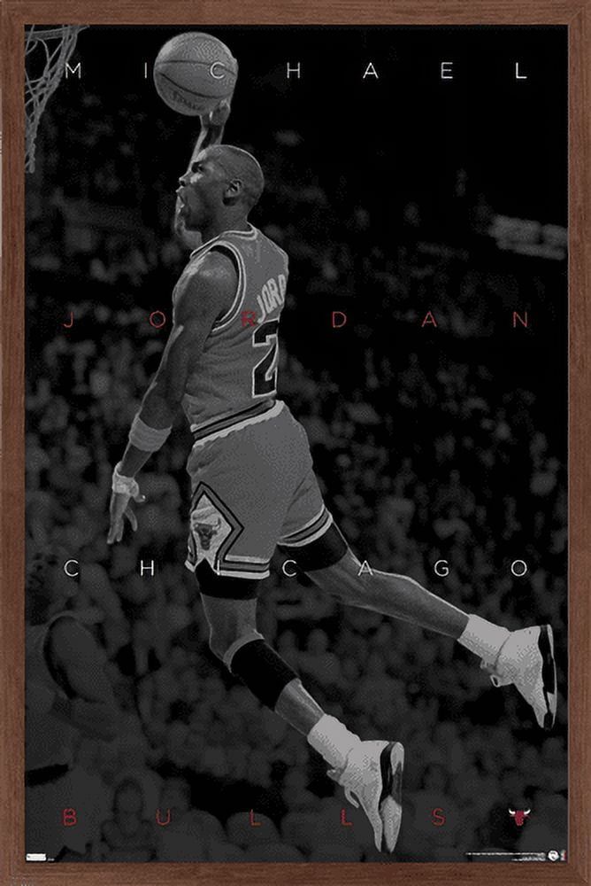 Michael Jordan Stolen Jersey Back-To - Michael Jordan - Posters and Art  Prints