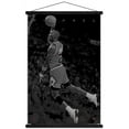 thumbnail image 1 of Michael Jordan - Black and White Wall Poster with Magnetic Frame, 22.375" x 34", 1 of 5