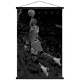 thumbnail image 1 of Michael Jordan - Black and White Wall Poster with Magnetic Frame, 1 of 6