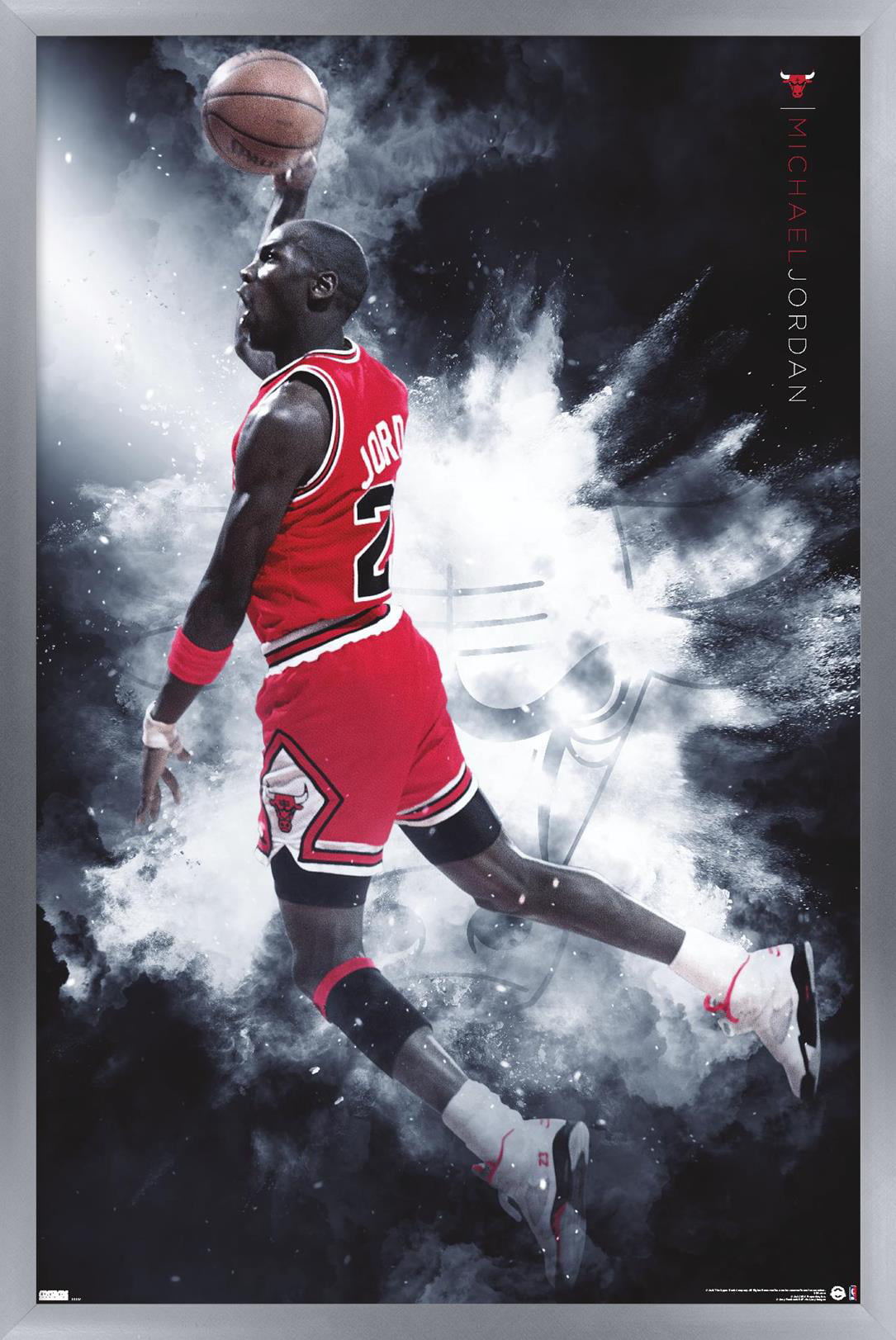 Michael Jordan - Jersey Wall Poster with Magnetic Frame 