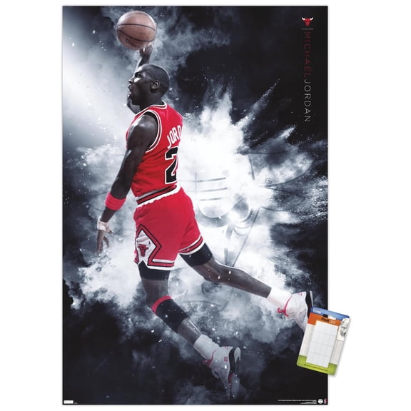 Michael Jordan - Burst Wall Poster, 22.375" x 34"