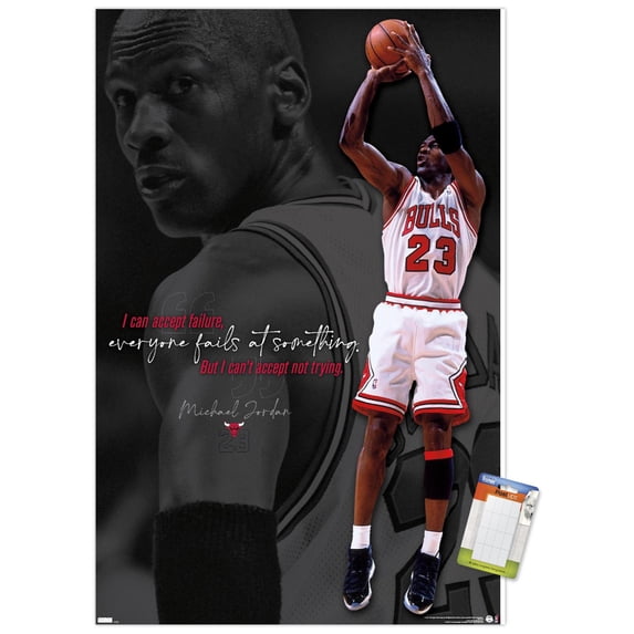 Michael Jordan - Can't Accept Not Trying Wall Poster, 22.375" x 34"