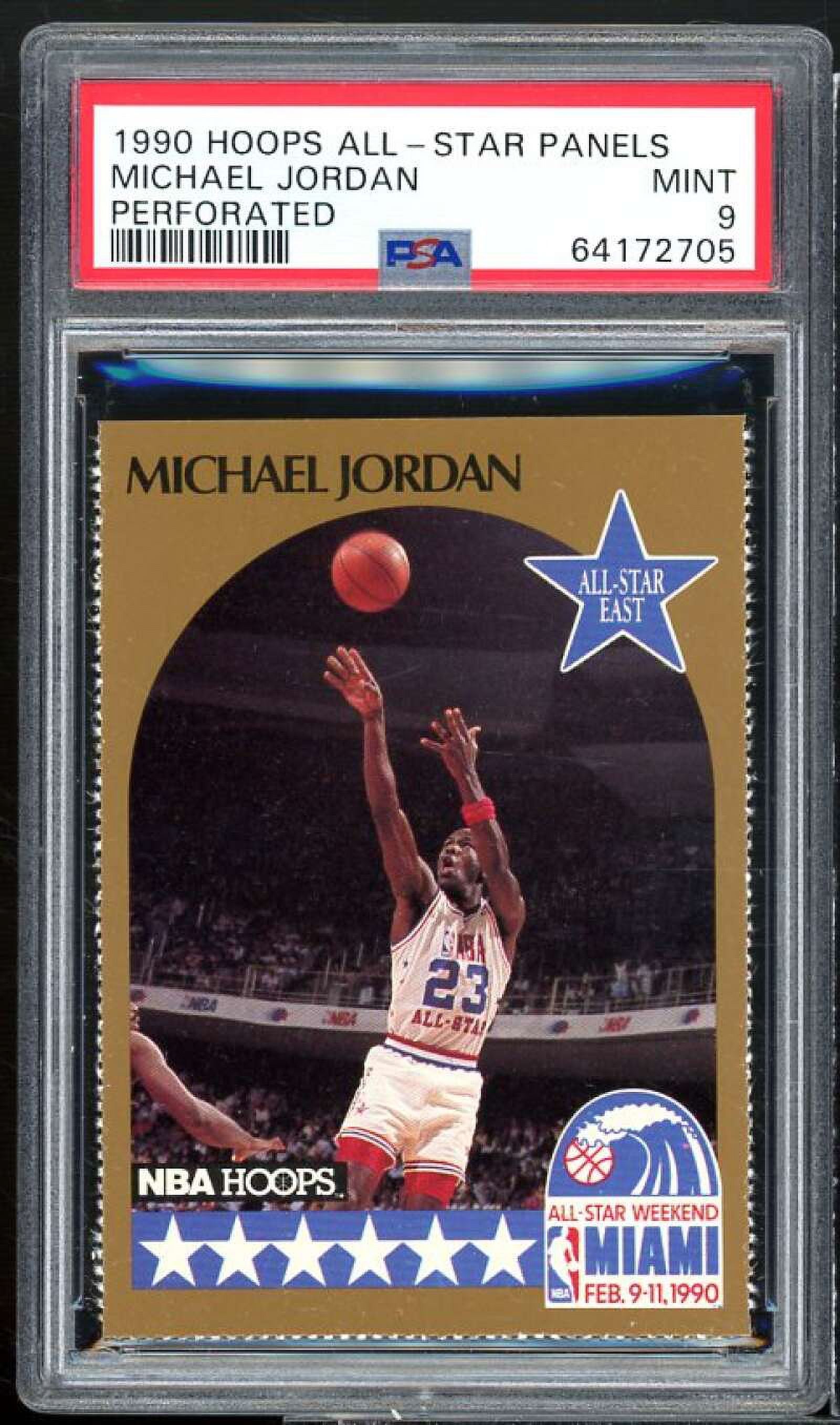 Michael Jordan Card 1990-91 Hoops All-Star Panels Perforated