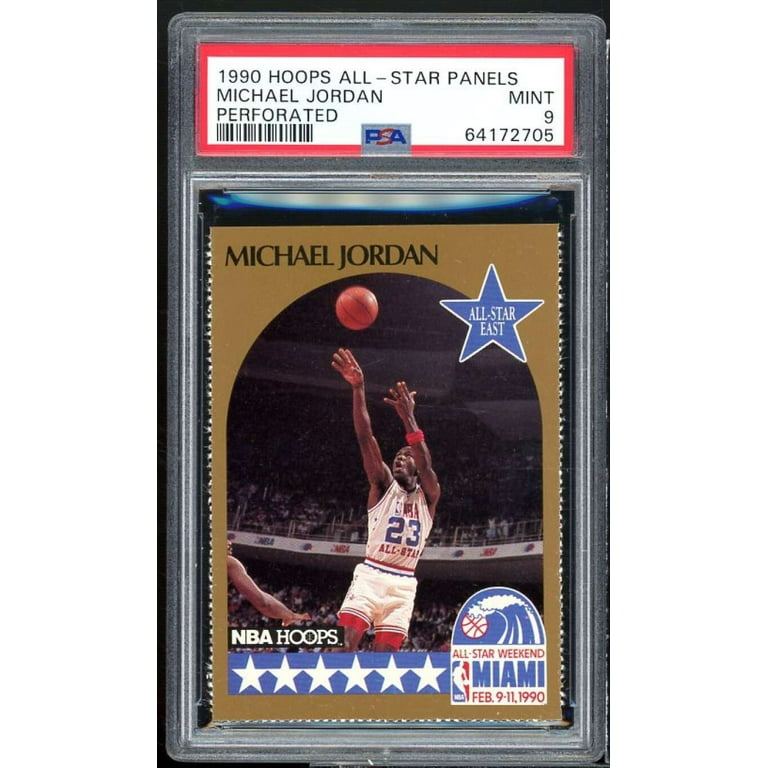 Michael Jordan Card 1990-91 Hoops All-Star Panels Perforated