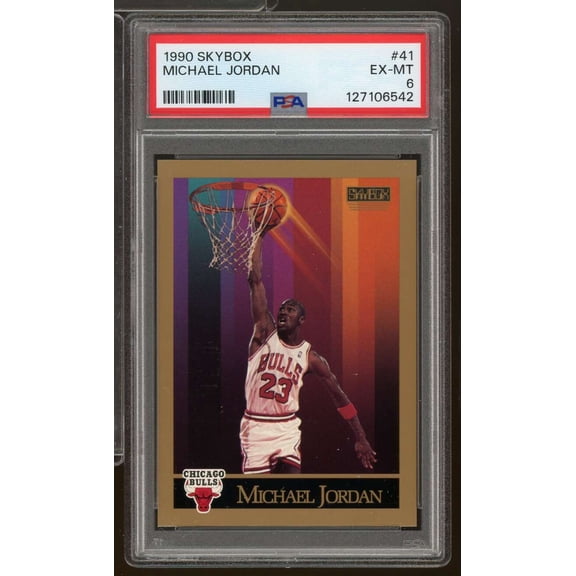 Michael Jordan Card 1990-91 SkyBox #41 PSA 6