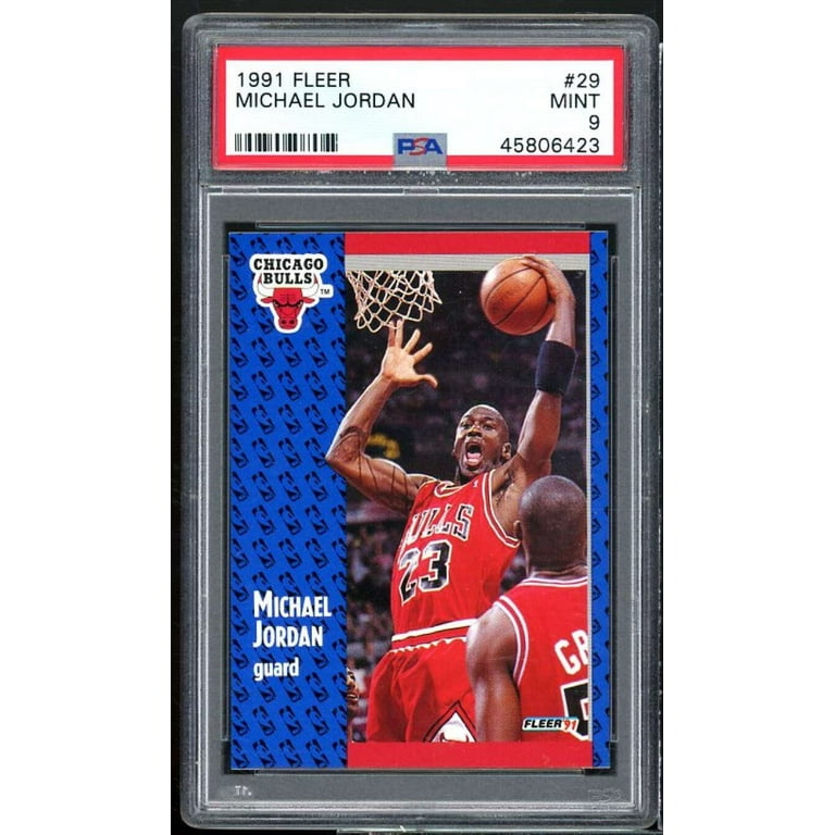 Michael Jordan Card 1991-92 Fleer #29 PSA 9 - Walmart.com Michael Jordan Card 1991-92 Fleer #29 PSA 9 - Walmart.com