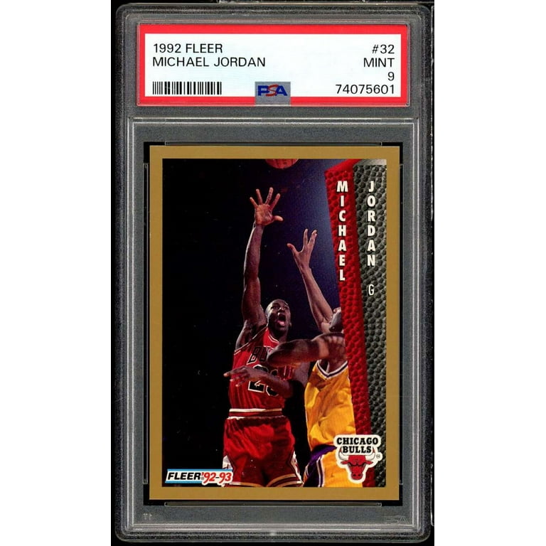 [お正月セール] 1992 Fleer マイケル ジョーダン PSA-9 美品！ お正月セール] 1992 Fleer マイケル ジョーダン PSA-9 美品