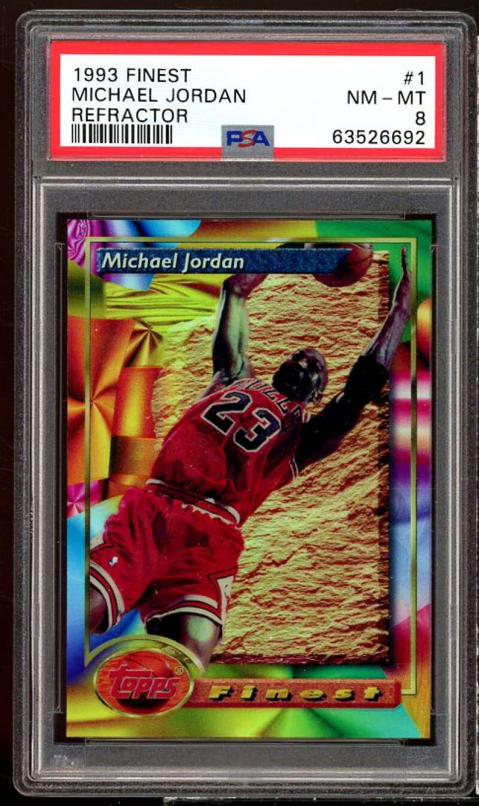 シングルカード 94-95 Finest Refractors #331 M.Jordan 1994-95 Michael Jordan Topps Finest #331 W/Coating SGC 8.5