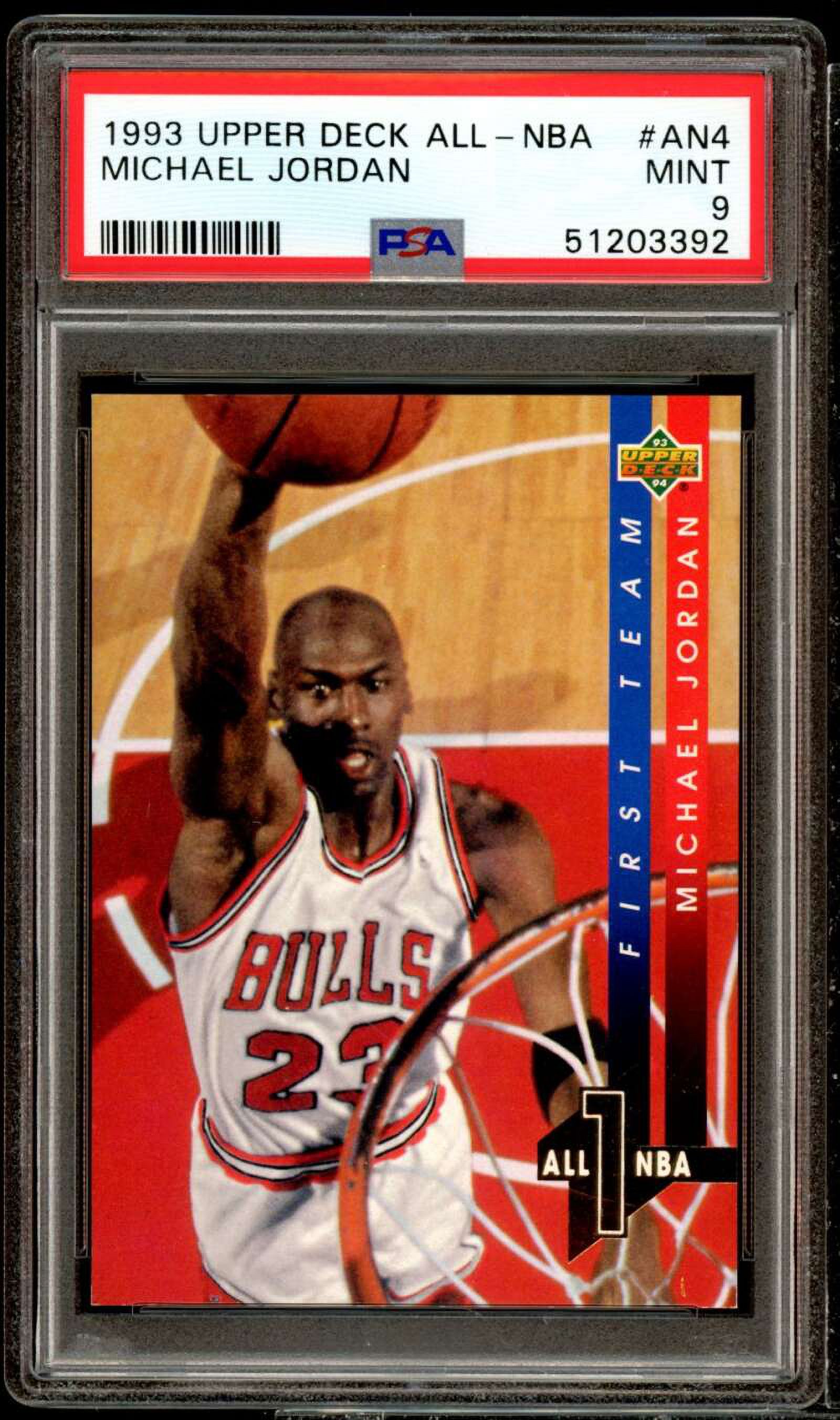 Michael Jordan Card 1993-94 Upper Deck All-NBA #an4 PSA 9
