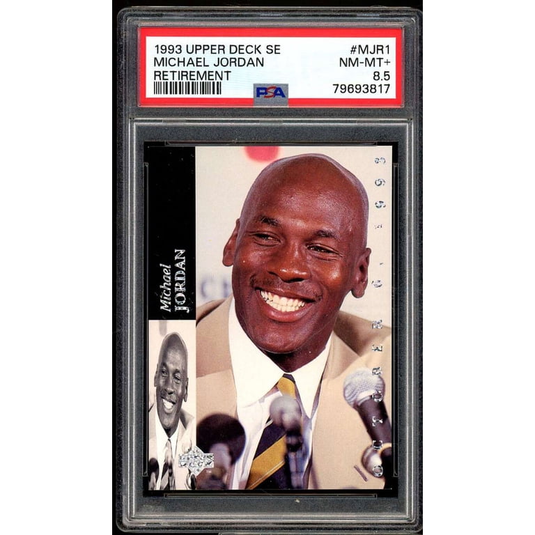 Michael Jordan Card 1993-94 Upper Deck SE Retirement #MJR1 PSA 8.5 