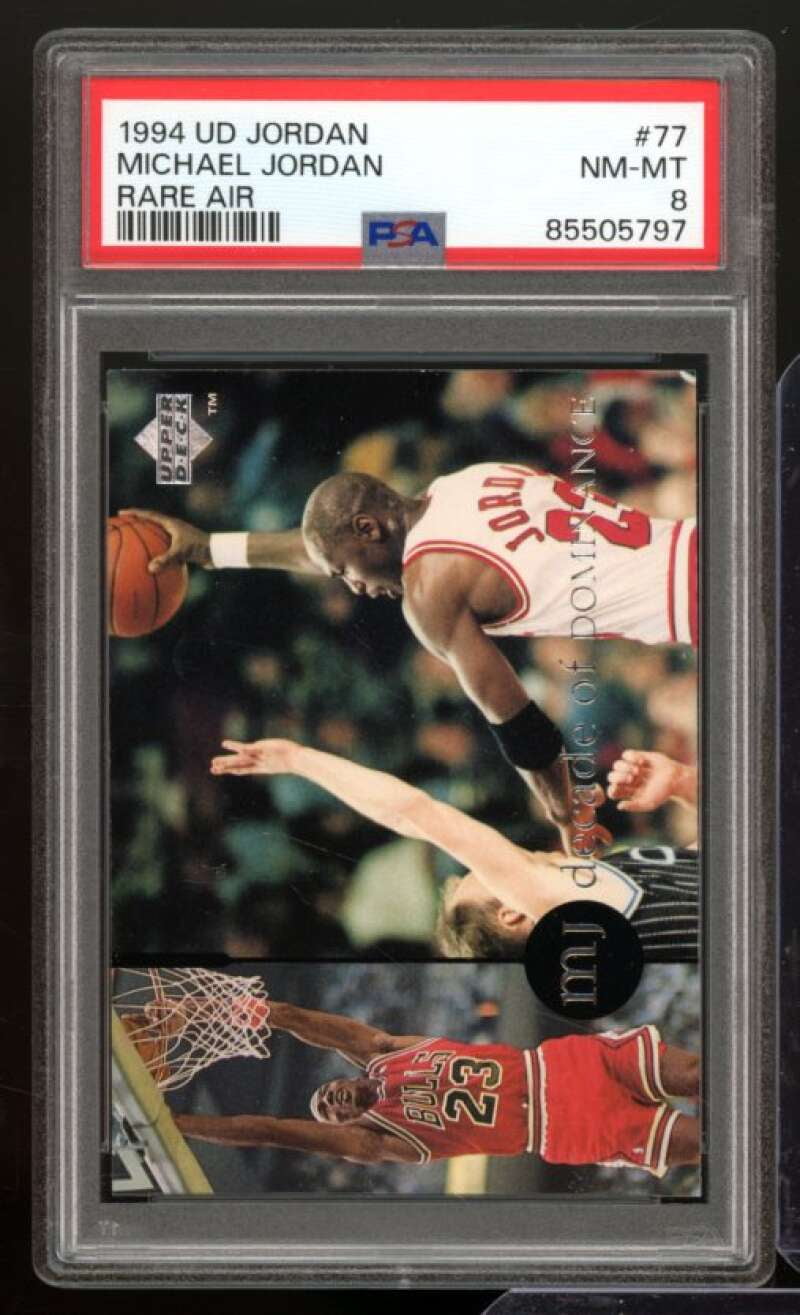 mj rare air cards 1997 Upper Deck Michael Jordan (Complete set 85 and Gol Perfect Edges Cards Michael Jordan #45 Prices |