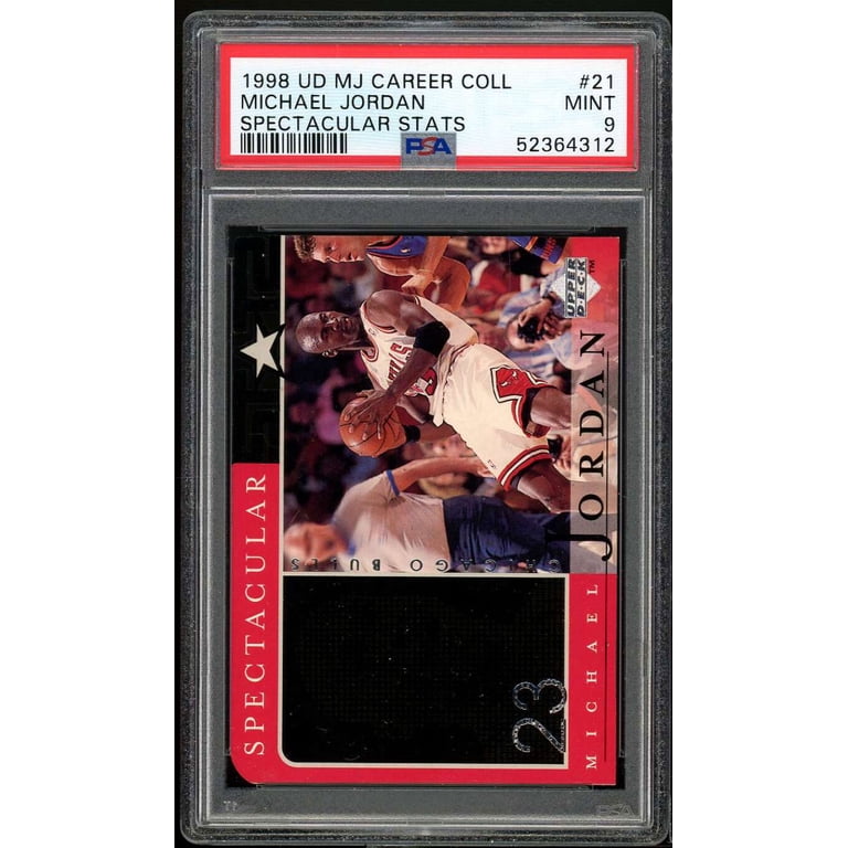 Michael Jordan Card 1998 UD MJ Career Coll Spectacular Stats #21 