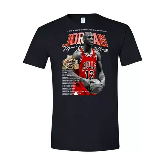 Michael Jordan Champion Graphic Tees - Unisex Short Sleeve - Size S - 4 XL